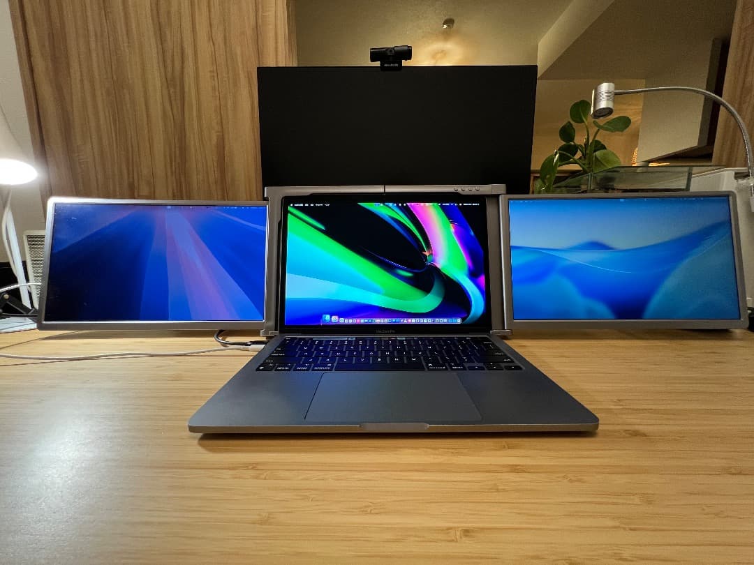 トリプルディスプレイ_14インチデュアルモニターマルチディスプレイ