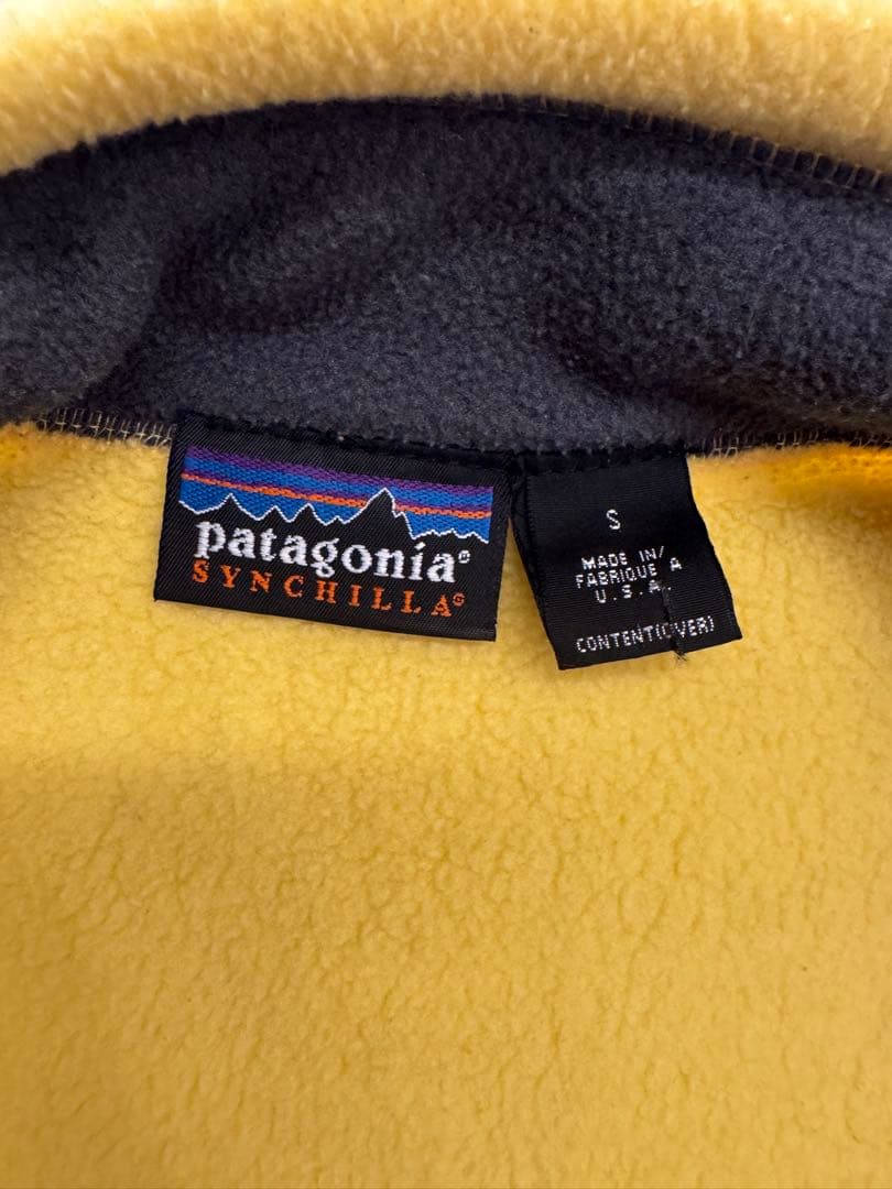 Patagonia シンチラ フリース ベスト イエロー S
