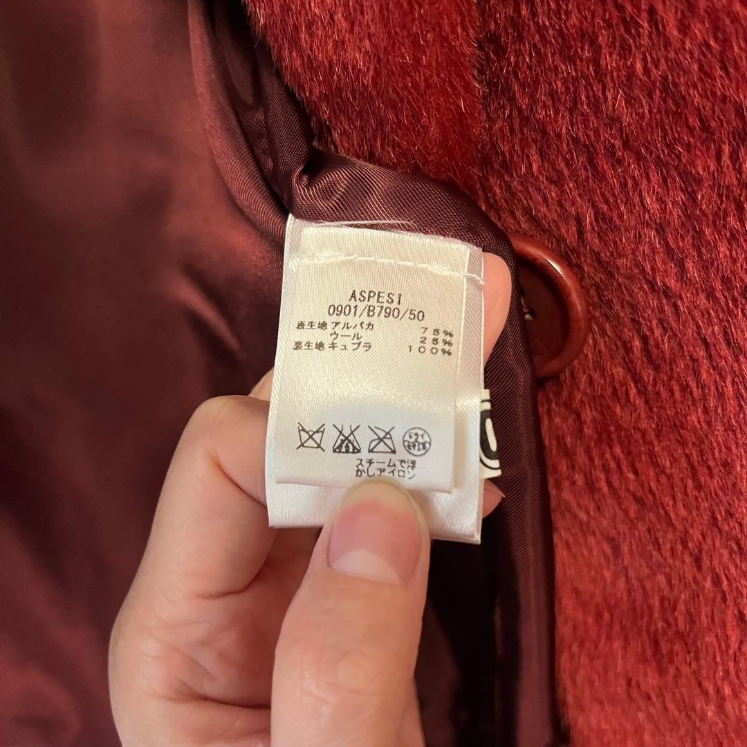 【美品】ASPESI 毛皮ジャケット リアルファージャケット
