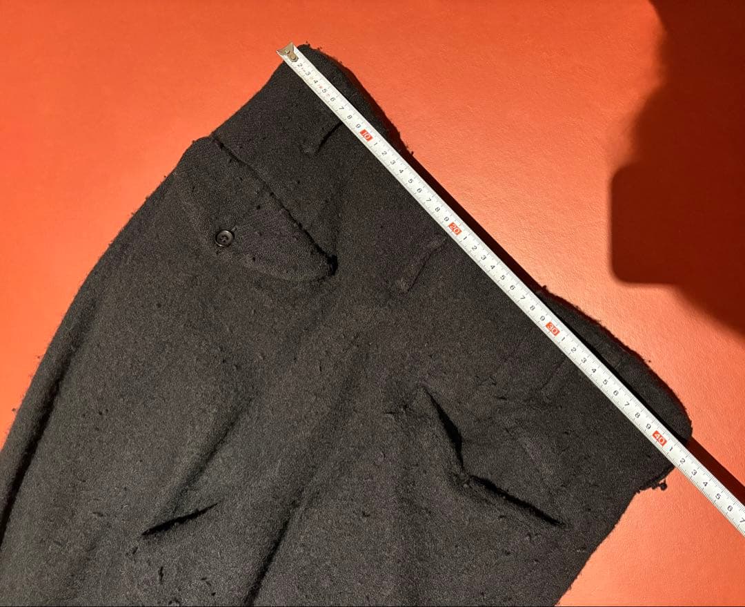 美品 ウール縮絨セットアップ 2022 AW 黒 M 縮絨 ノマド期 PLUS