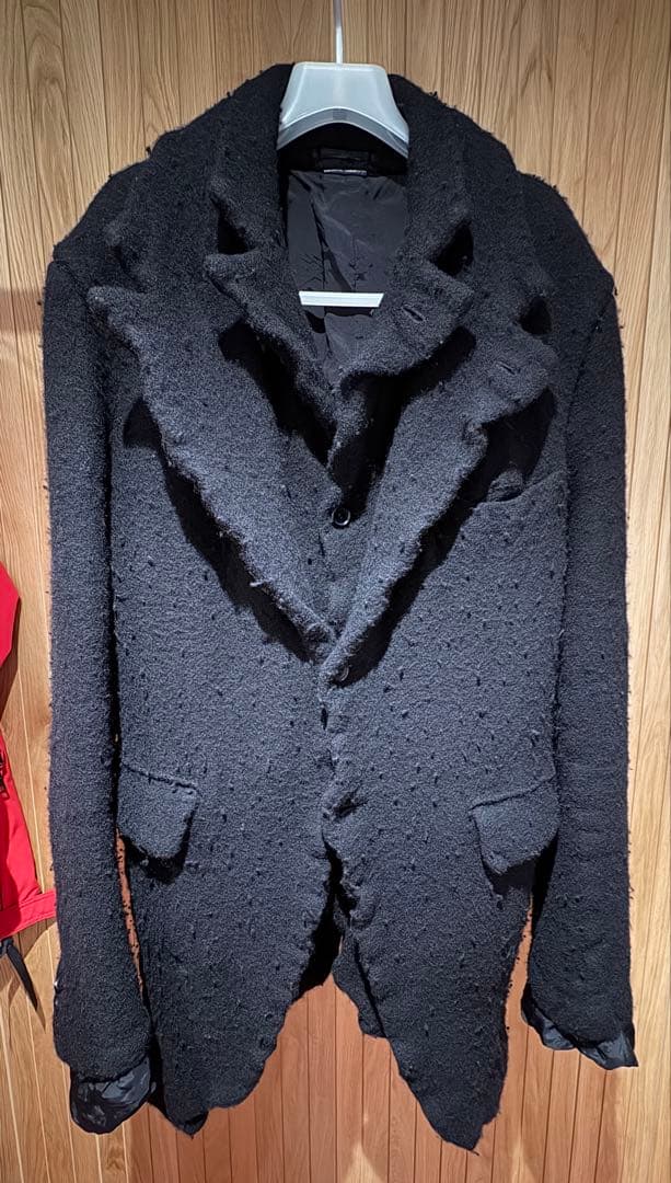 美品 ウール縮絨セットアップ 2022 AW 黒 M 縮絨 ノマド期 PLUS