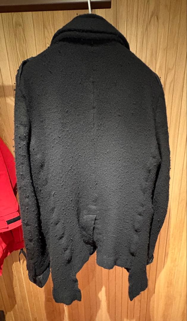 美品 ウール縮絨セットアップ 2022 AW 黒 M 縮絨 ノマド期 PLUS