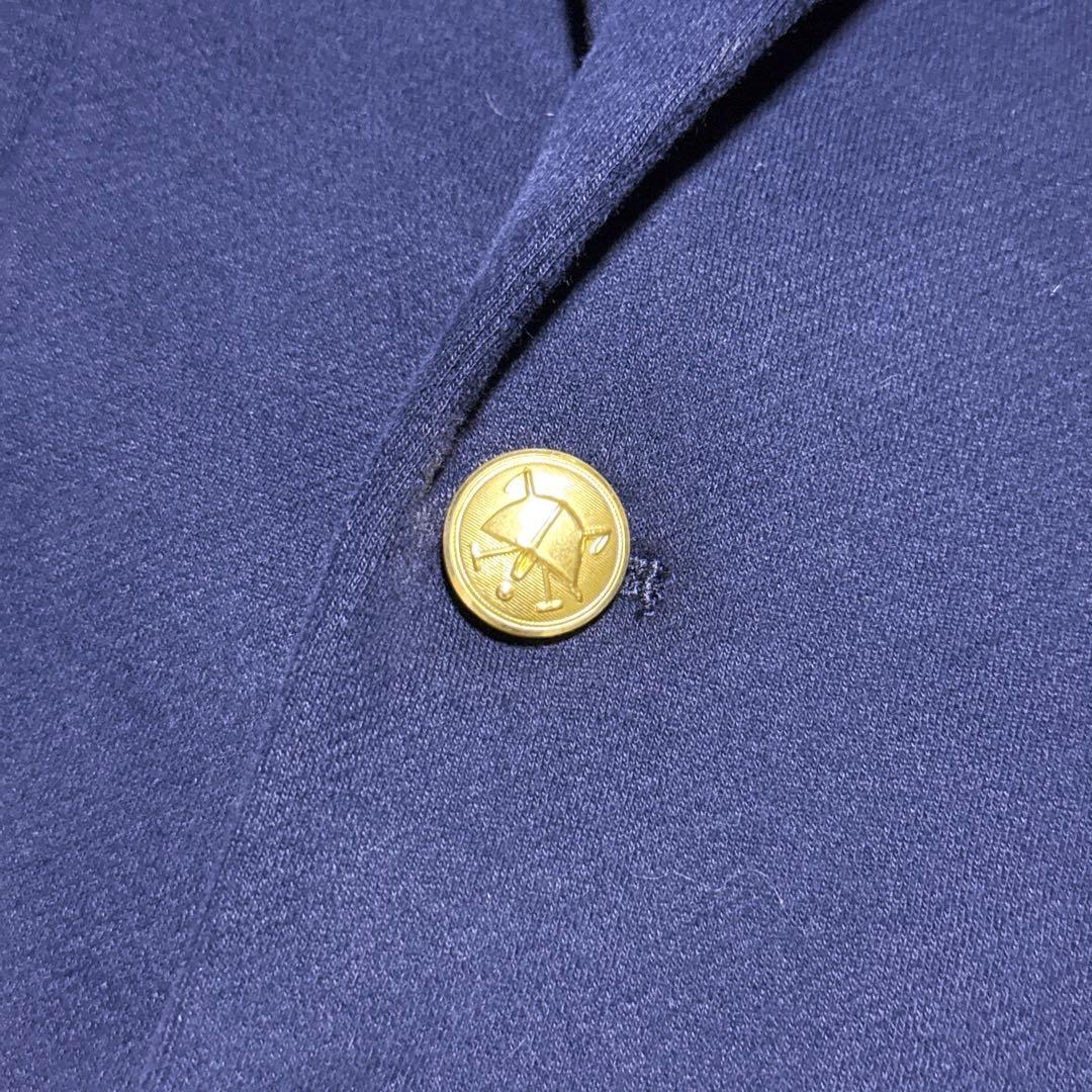 現行タグ【未使用】ポロラルフローレン 紺ブレ エンブレム 刺繍 金ボタン M