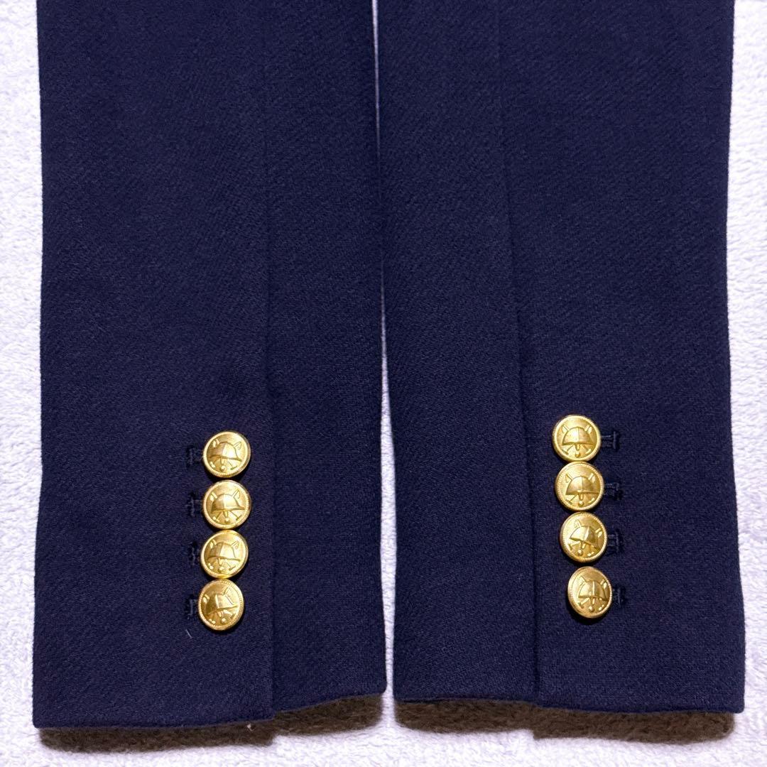 現行タグ【未使用】ポロラルフローレン 紺ブレ エンブレム 刺繍 金ボタン M