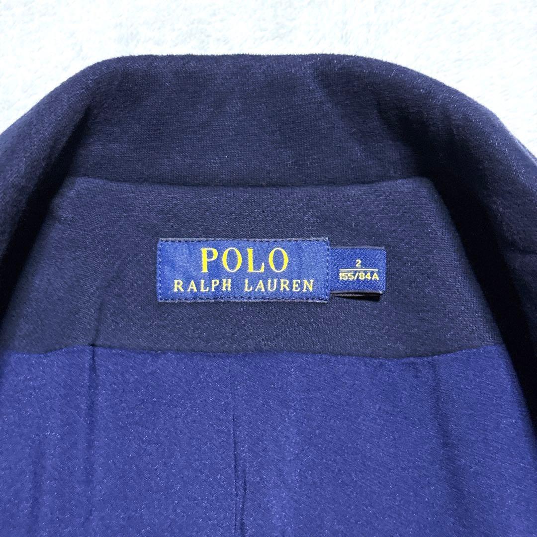 現行タグ【未使用】ポロラルフローレン 紺ブレ エンブレム 刺繍 金ボタン M