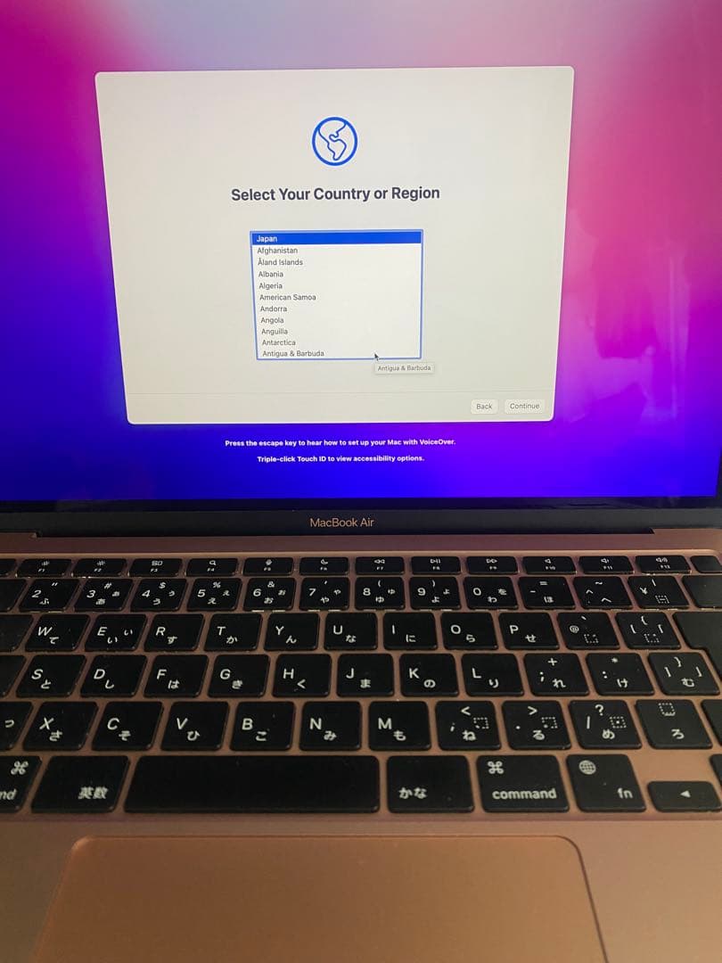 Apple MacBook Air ゴールド　M1 2020年