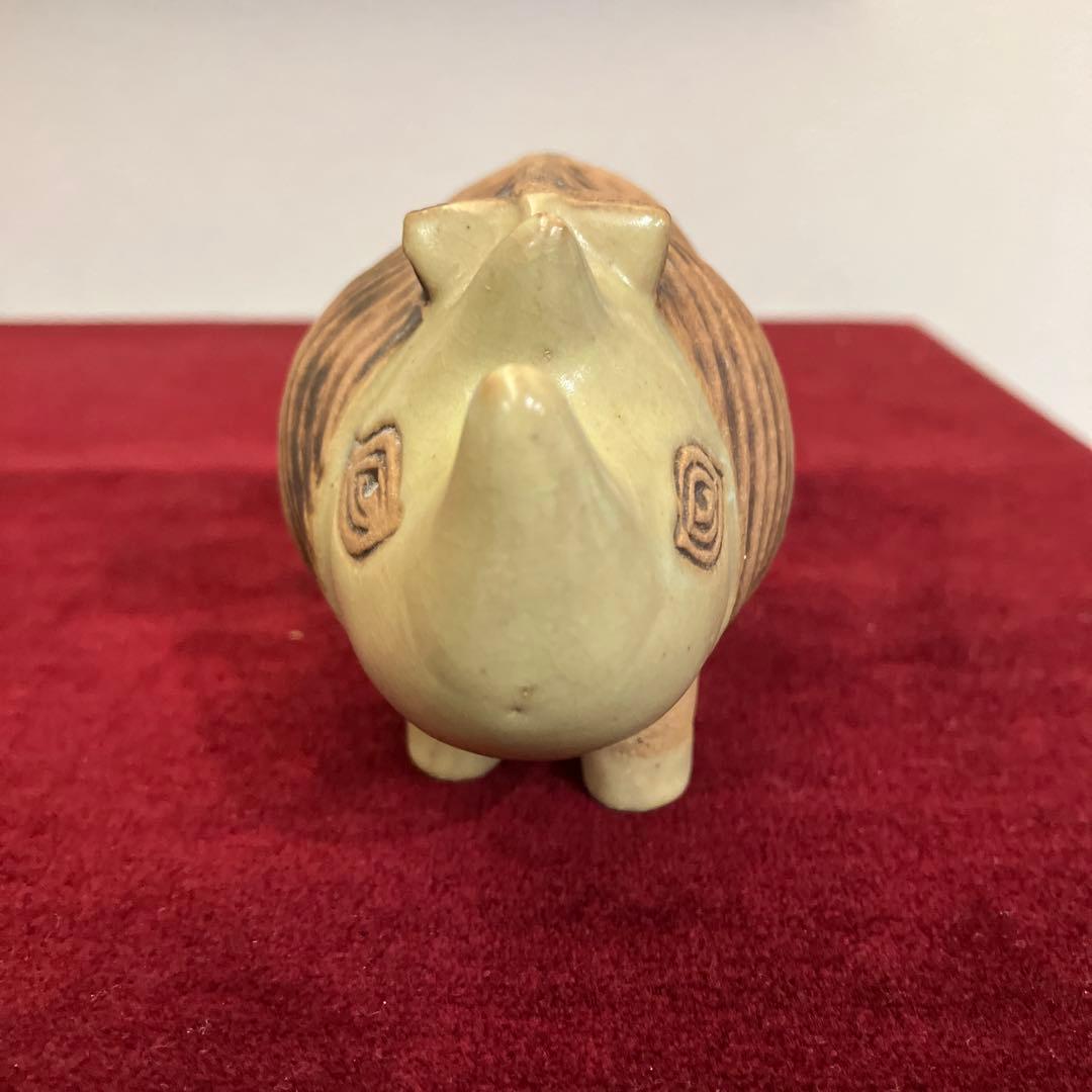 リサラーソン　MENAGERI グスタフスベリ　サイ　ヴィンテージ　置物　工芸品