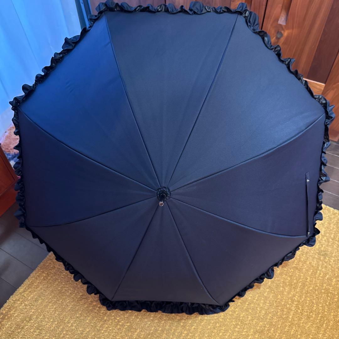 サンバリア100 Mサイズフリル　ネイビー