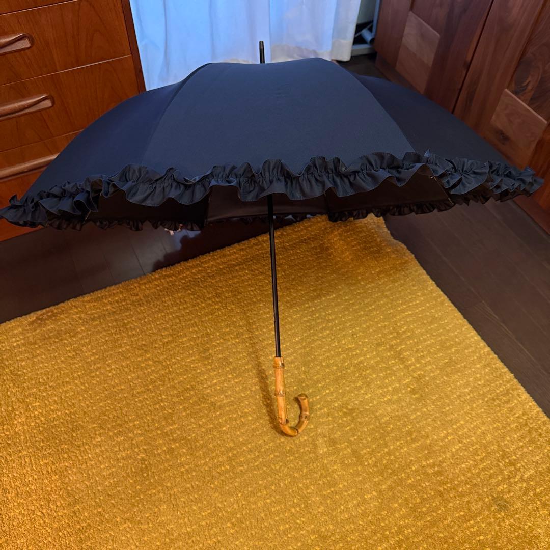 サンバリア100 Mサイズフリル　ネイビー