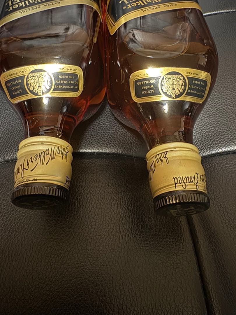 【古酒・美品】ジョニーウォーカー黒 12年 75cl表記 2本セット