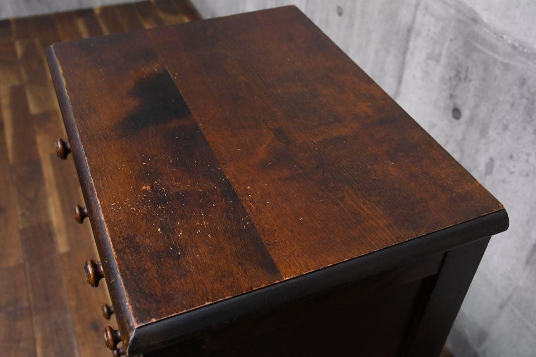 EIK51 北海道民芸家具 HM875 整理箱 小引出し 14.3万 整理タンス