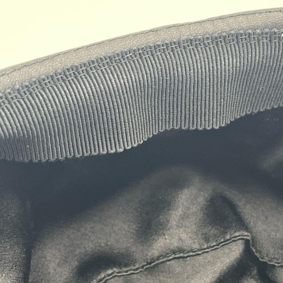 クリスチャンディオール Dior レザー バケットハット　チュール　ブランド帽子