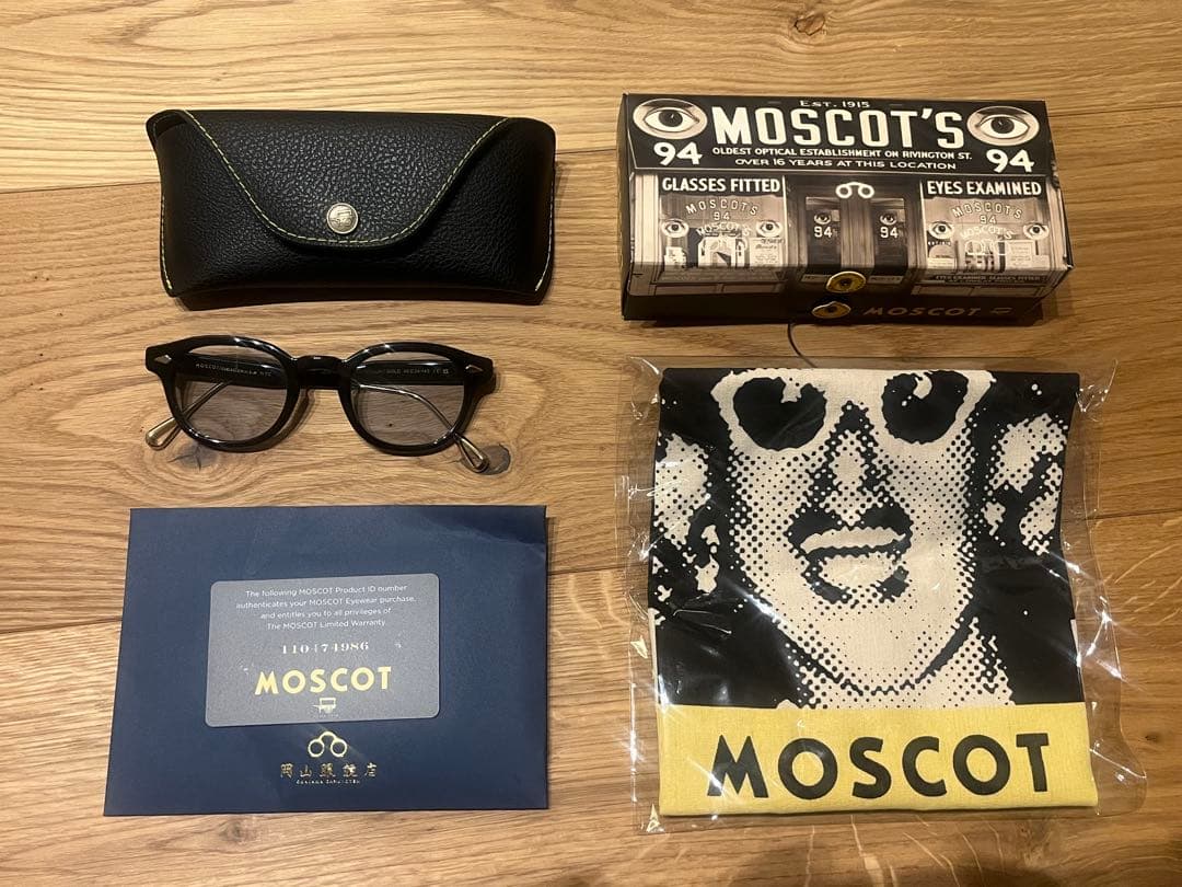 【試着のみ】モスコット レムトッシュ チタンテンプルスペシャルエディション 46