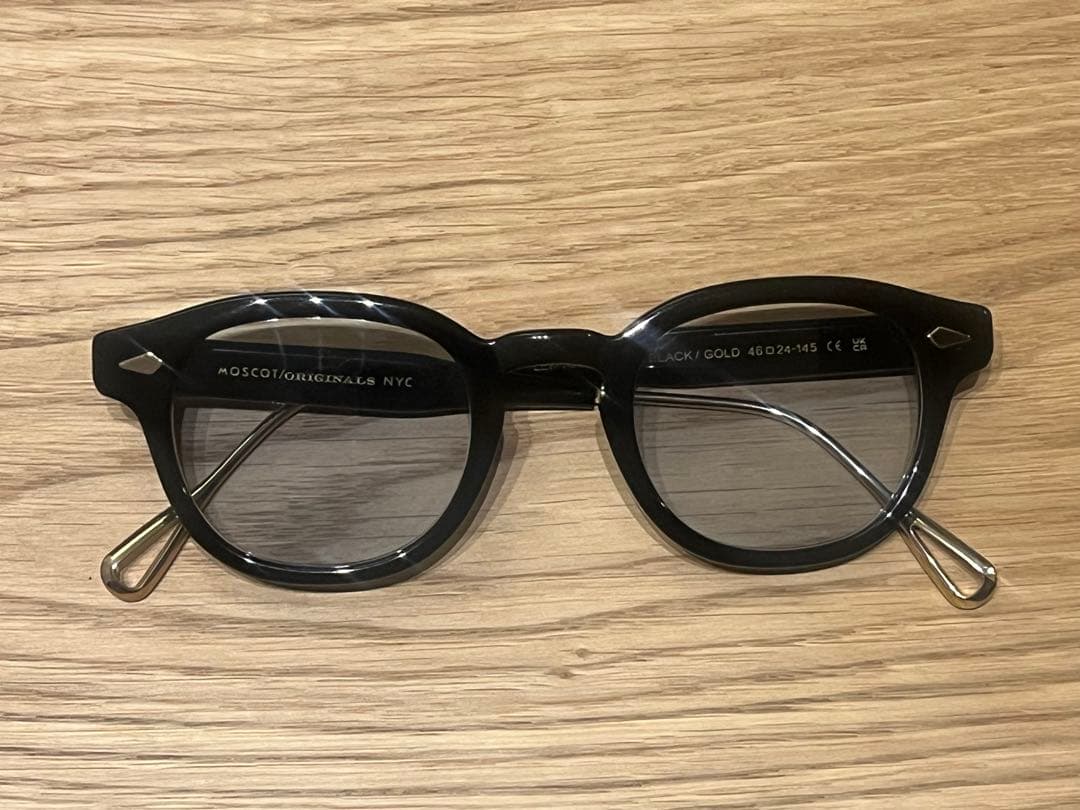 【試着のみ】モスコット レムトッシュ チタンテンプルスペシャルエディション 46