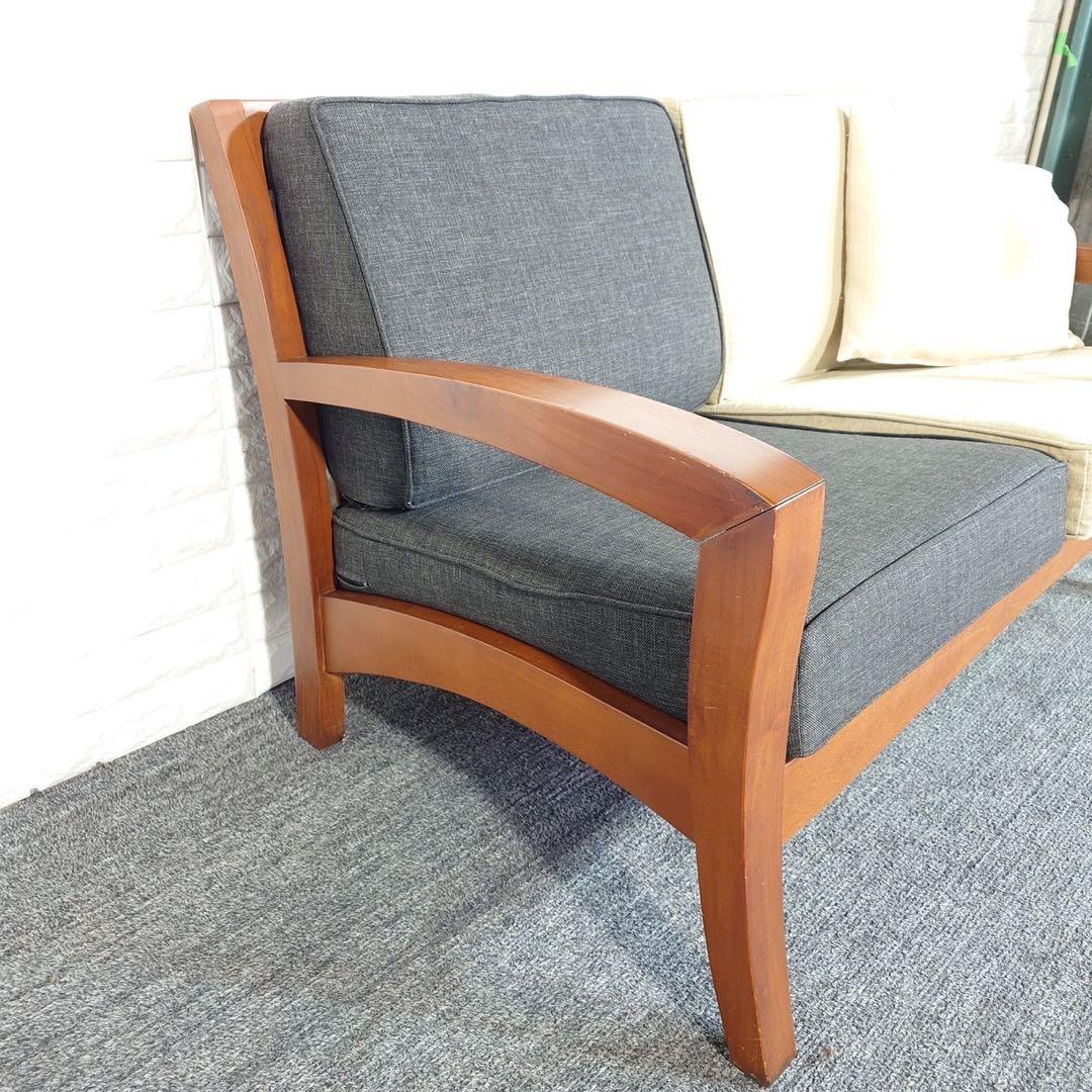 SCANTEAK スキャンティーク 2人掛けソファ 木製フレーム I064