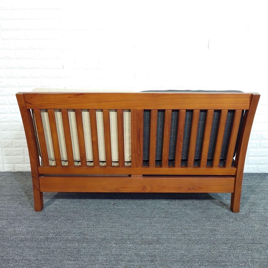 SCANTEAK スキャンティーク 2人掛けソファ 木製フレーム I064