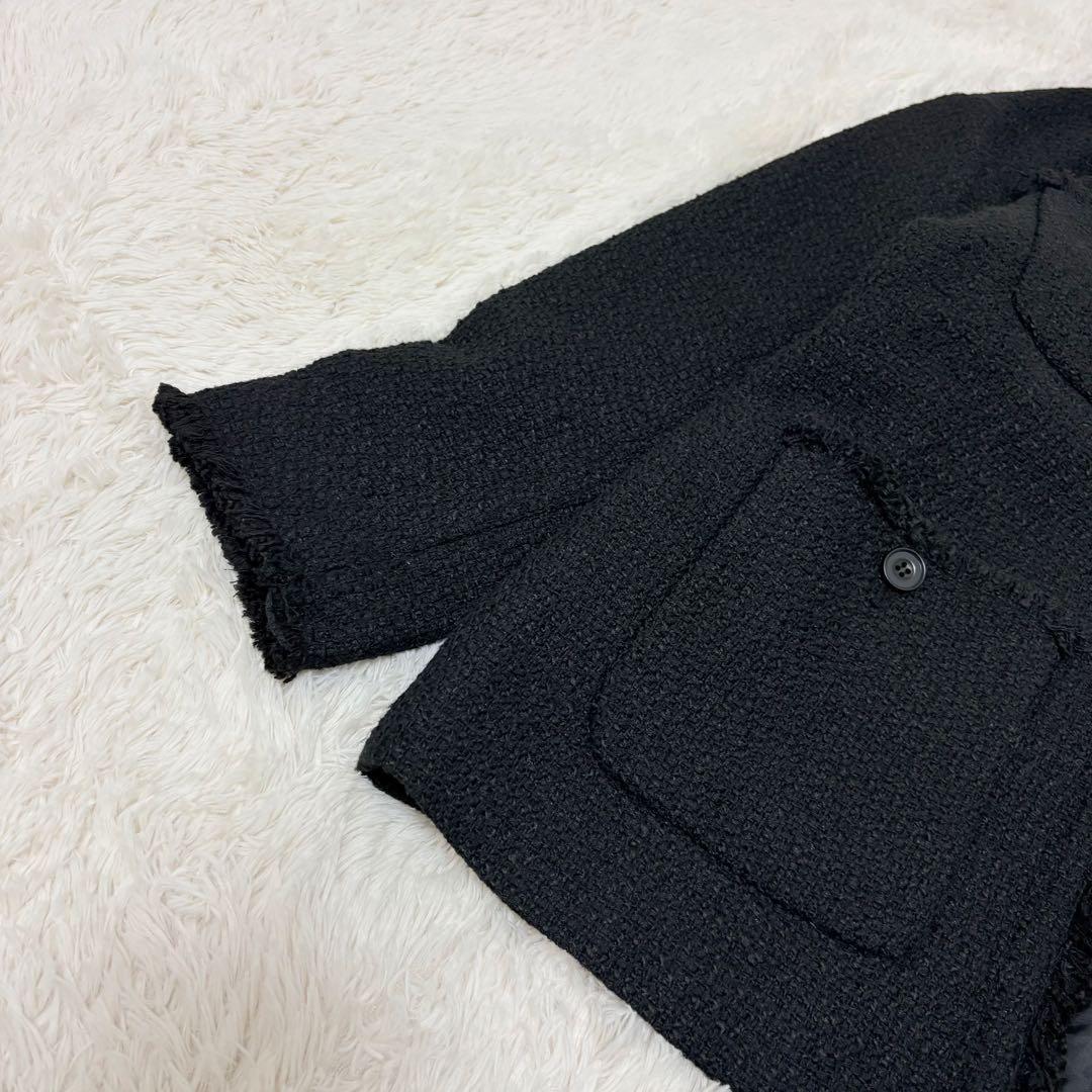 22AW✨ジャーナルスタンダード　ツイードジャケット　ノーカラージャケット