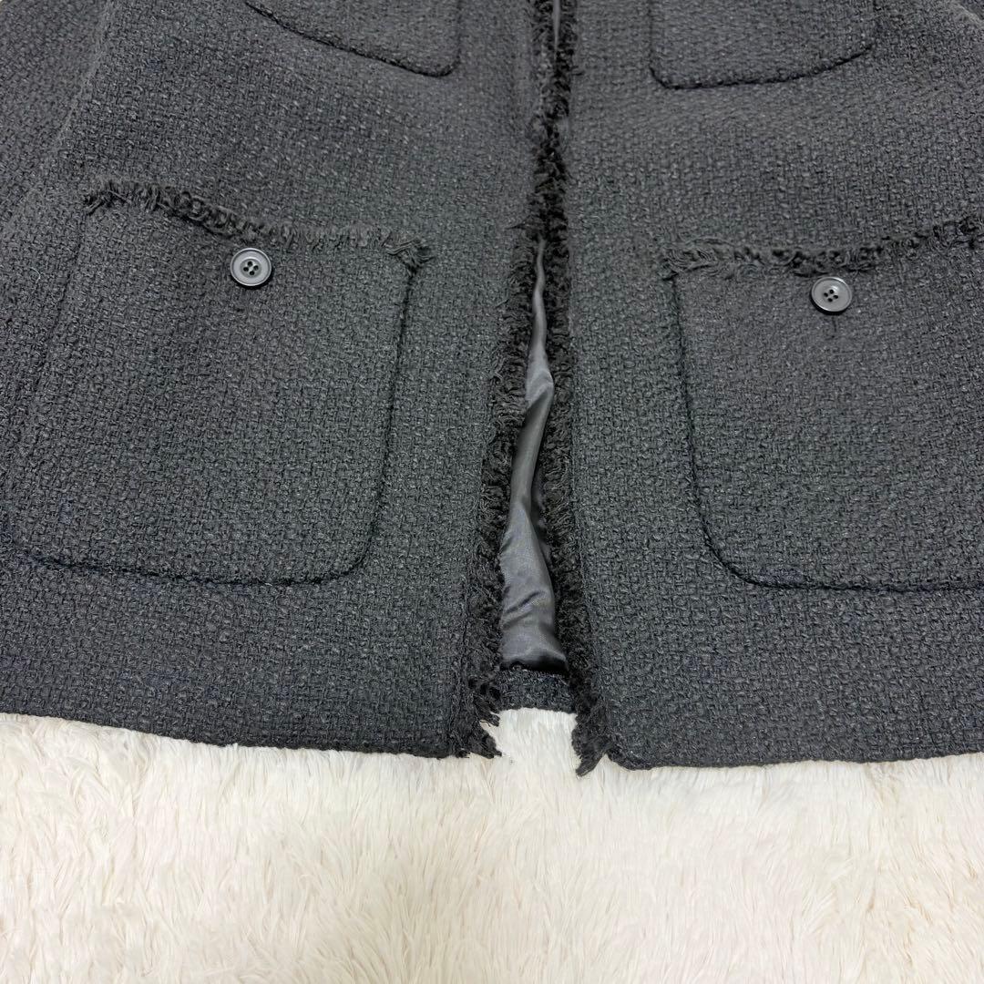 22AW✨ジャーナルスタンダード　ツイードジャケット　ノーカラージャケット