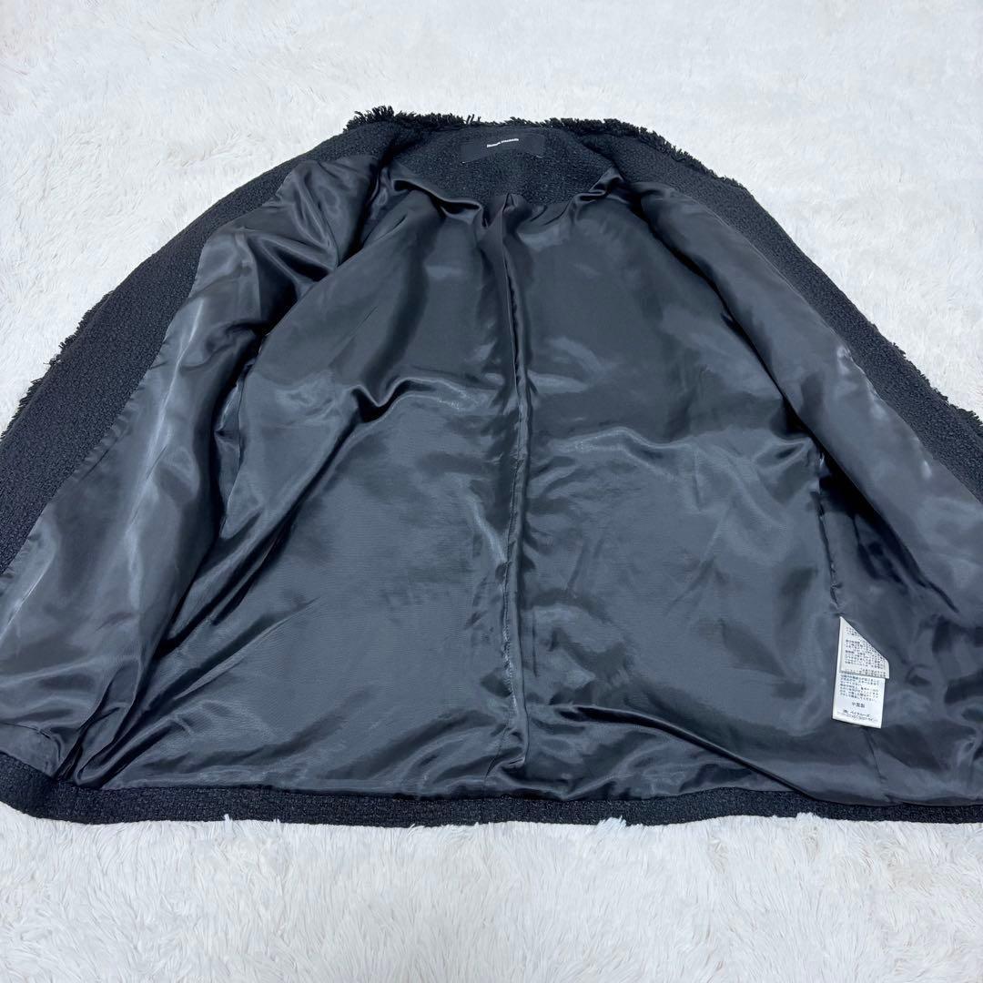 22AW✨ジャーナルスタンダード　ツイードジャケット　ノーカラージャケット