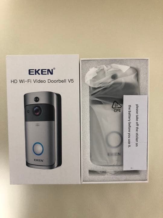 V5ワイヤレススマートビデオドアベルWi-Fiドアベルビジュアルセキュリティ。