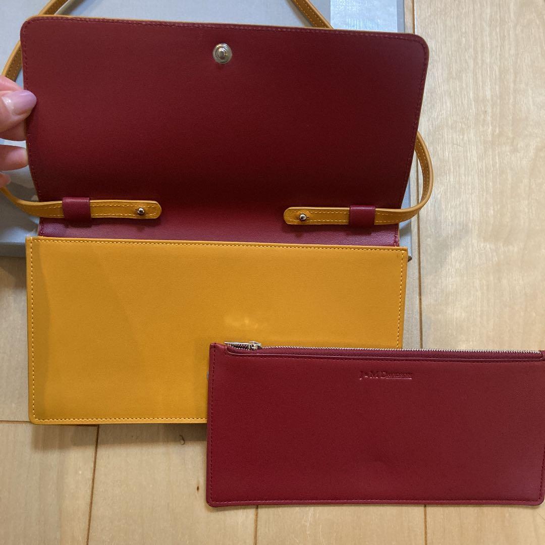 【未使用新品】J&M DAVIDSON ウォレット　クラッチ　斜め掛け