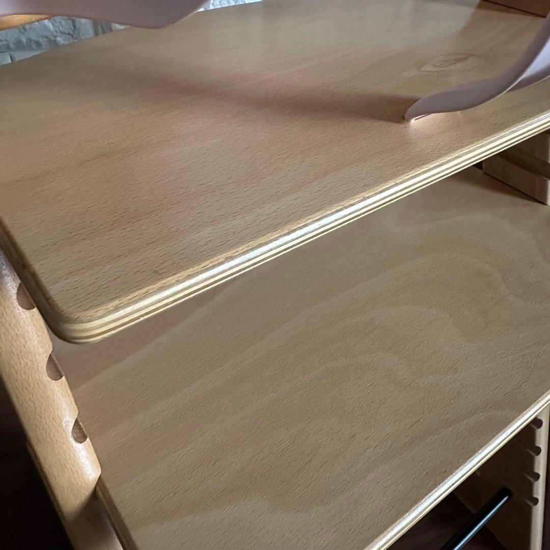 美品 ストッケ トリップトラップ ナチュラル シリアル3 ベビーセット ピンク