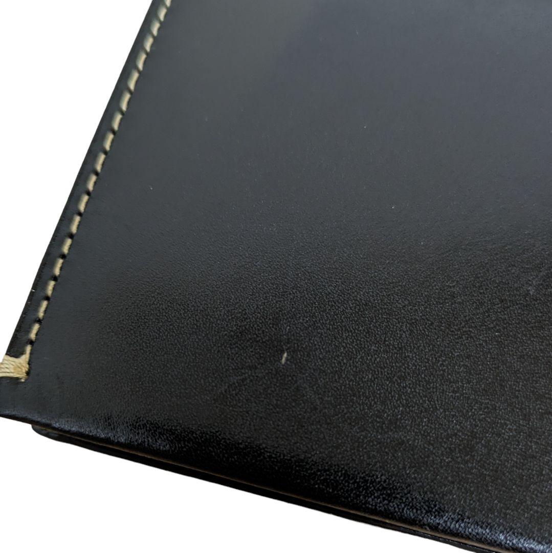 新品 ポールスミス 定期入れ パスケース ポリッシュカーフグループ ブラック