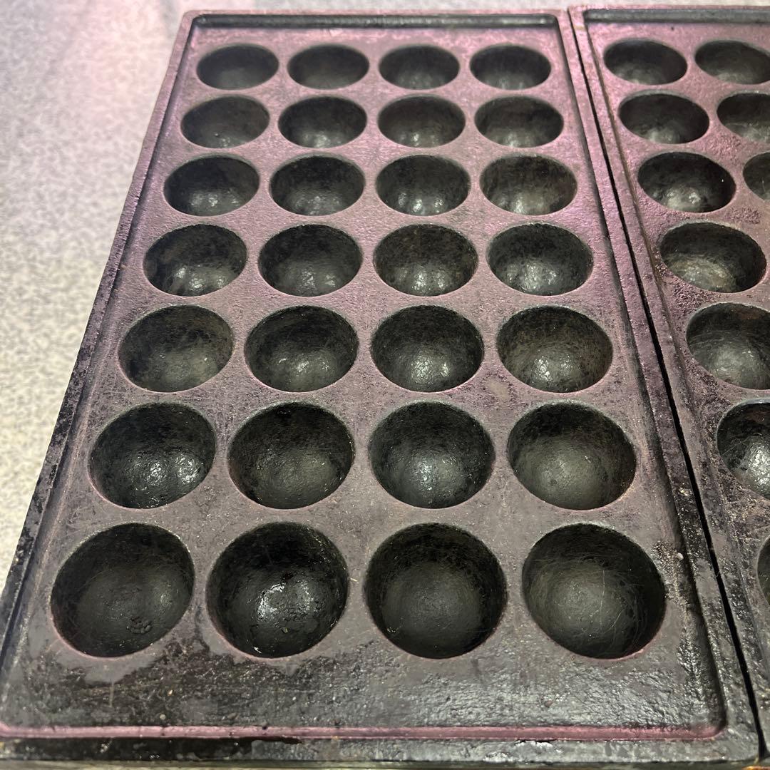 IKK プロパン たこ焼き器 28穴×2連 LPガス 鉄鋳物 業務用 格安