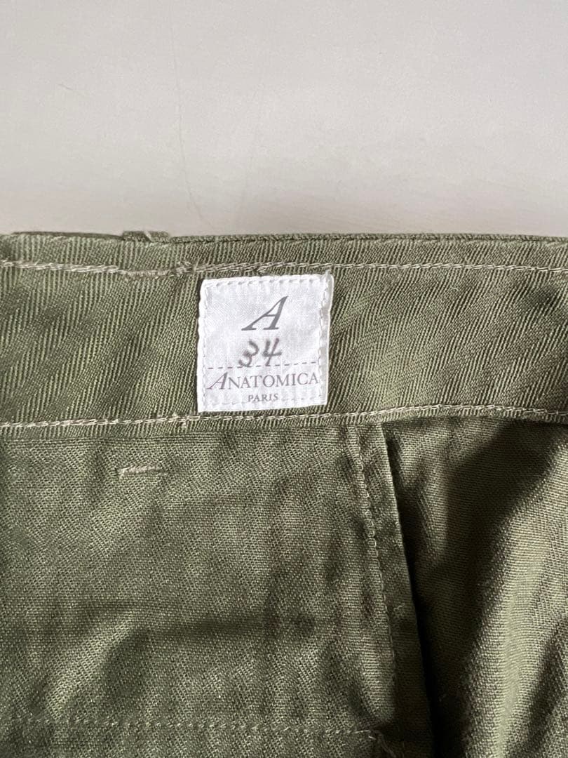 ANATOMICA アナトミカ 34 ヘリンボーンツイル チノパンツ 日本製