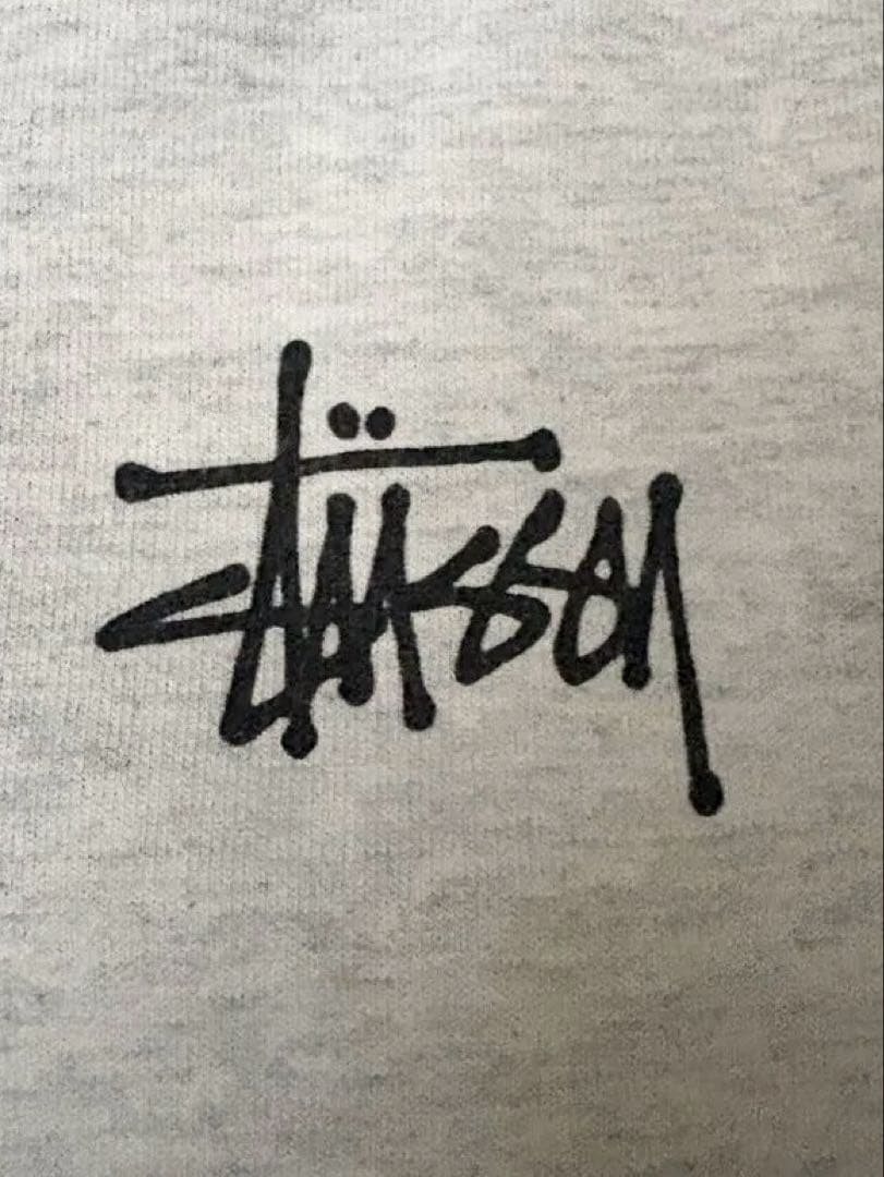 ステューシー ストックロゴ トレーナー グレー L