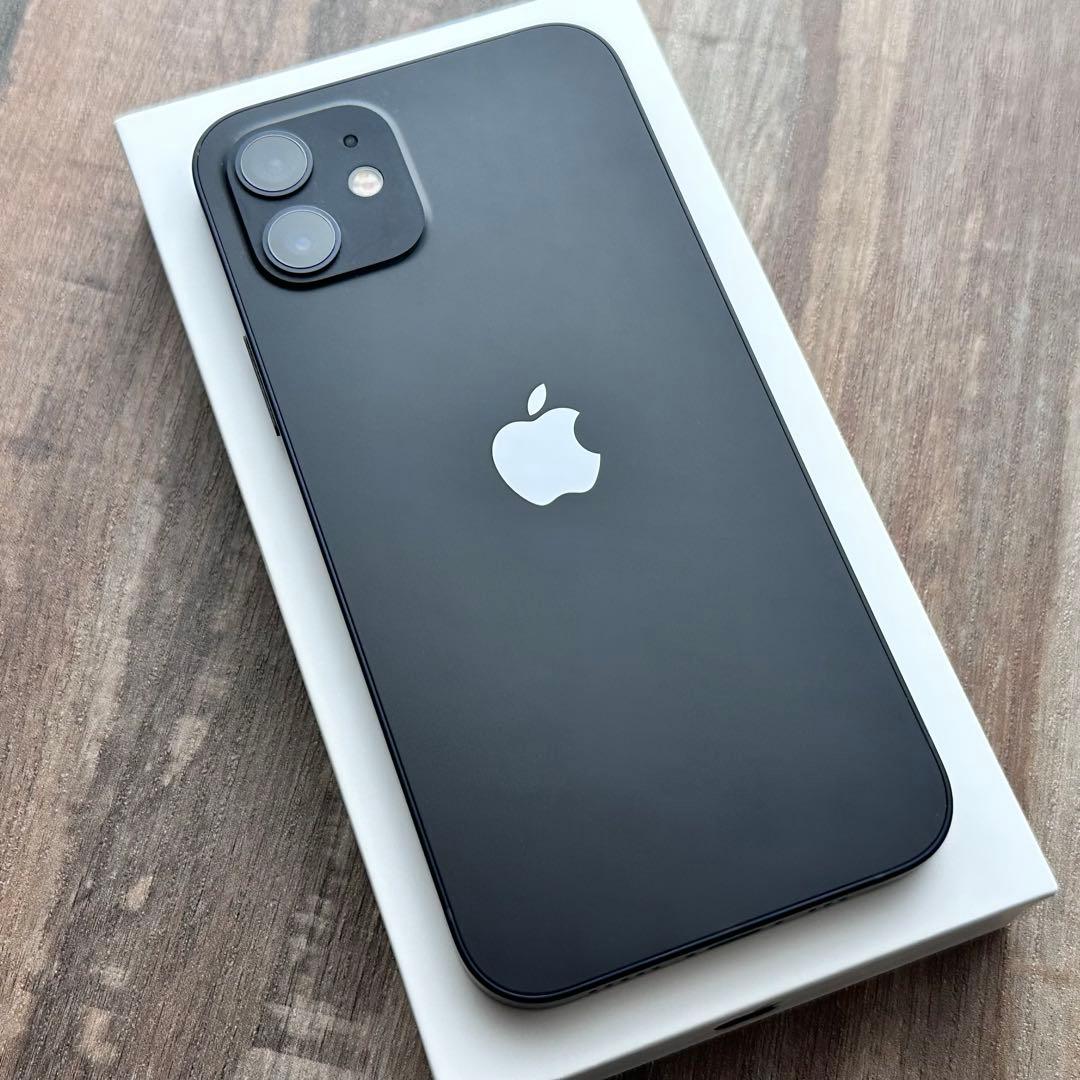 【上美品☆】iPhone12 本体 Black 64GB SIMフリー