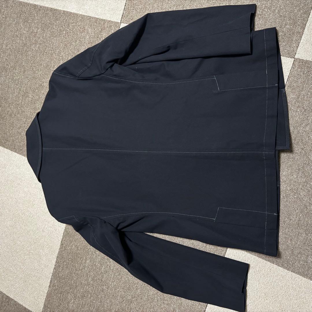 【美品】バーバリーブラックレーベル ノバチェック 銀ボタン ダブル ジャケット