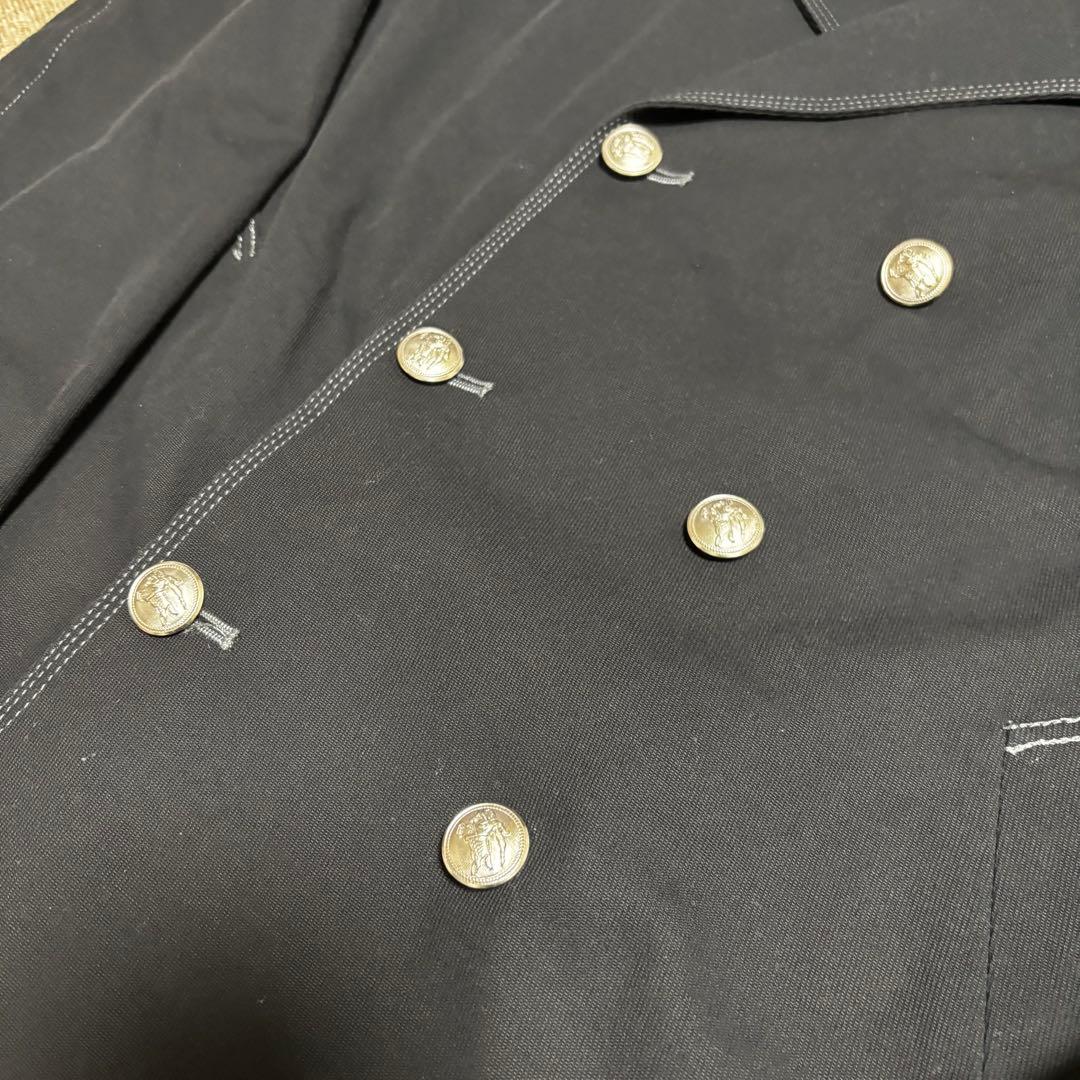 【美品】バーバリーブラックレーベル ノバチェック 銀ボタン ダブル ジャケット