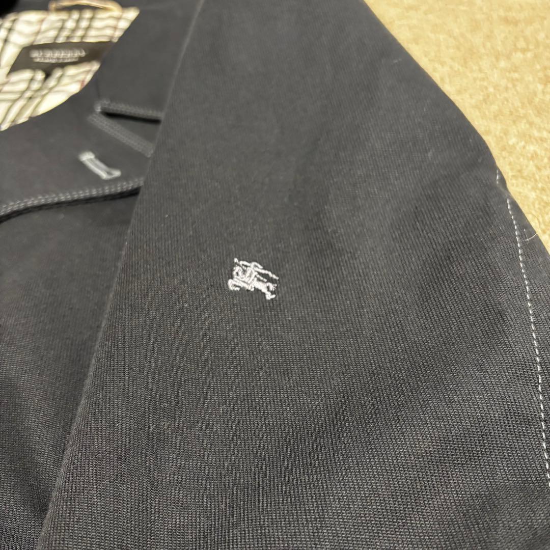 【美品】バーバリーブラックレーベル ノバチェック 銀ボタン ダブル ジャケット