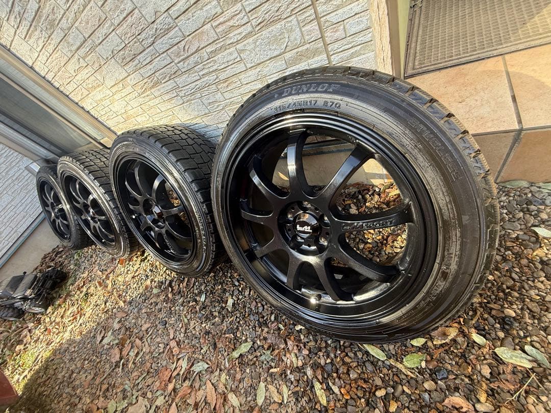 DUNLOP 215/45R17 タイヤ・ホイールセット 4本