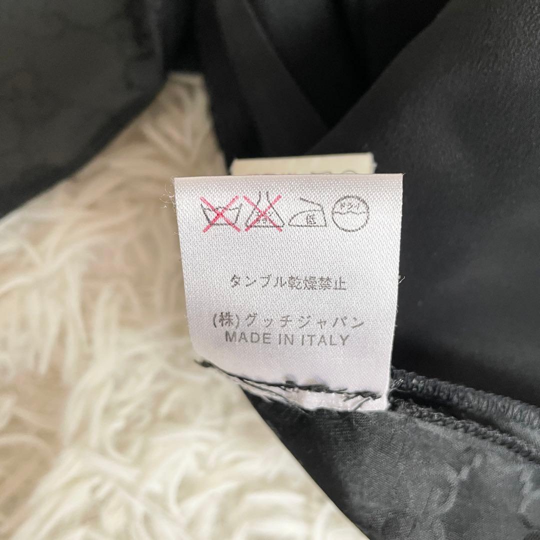 美品　GUCCI　スラックス　GG　総柄　ブラック　Sサイズ　メンズ　スーツ