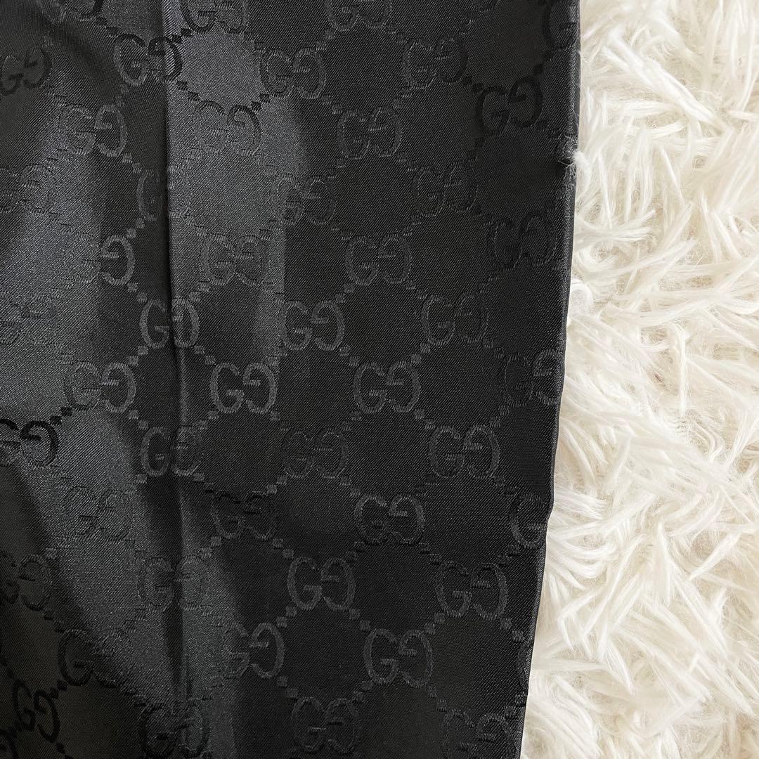 美品　GUCCI　スラックス　GG　総柄　ブラック　Sサイズ　メンズ　スーツ