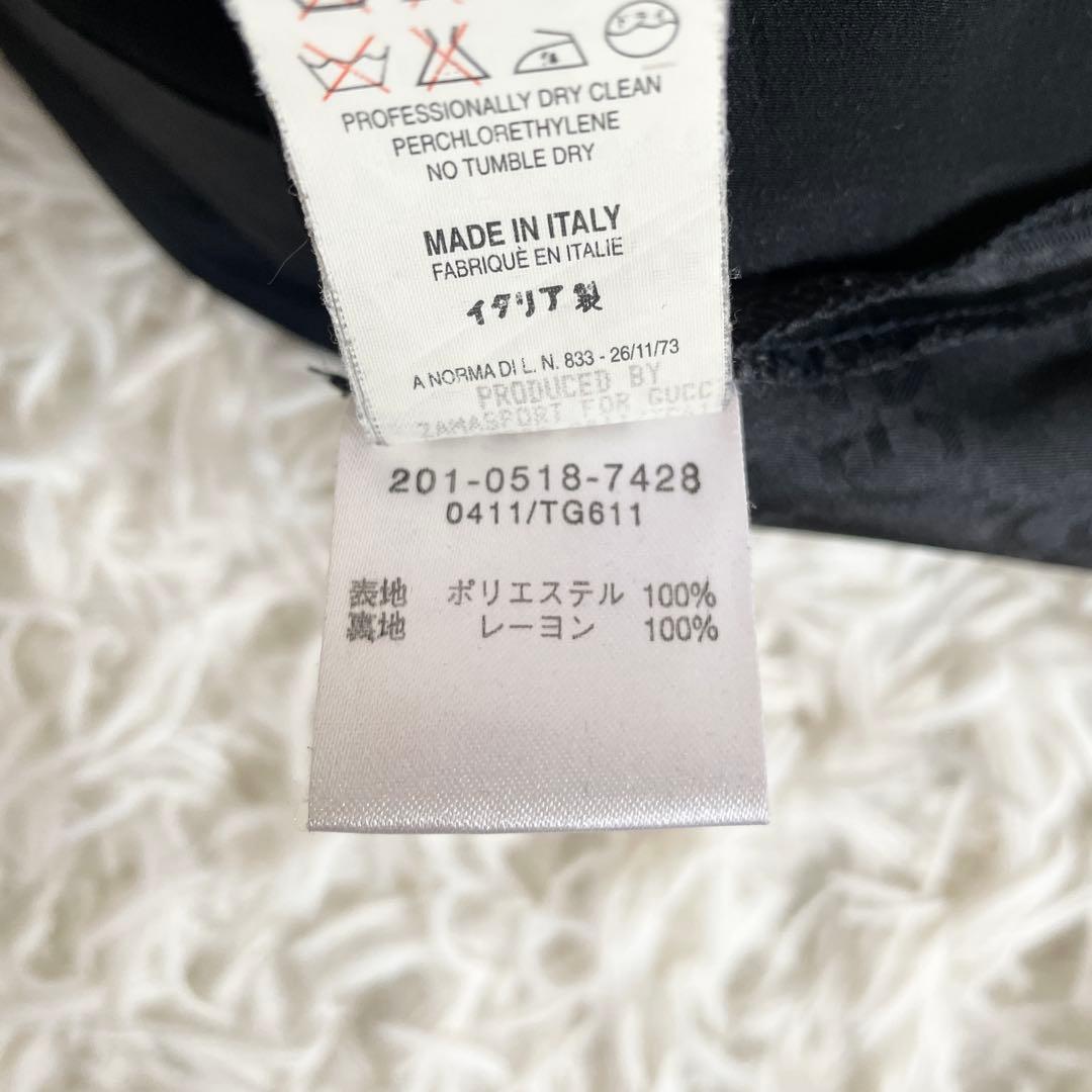 美品　GUCCI　スラックス　GG　総柄　ブラック　Sサイズ　メンズ　スーツ