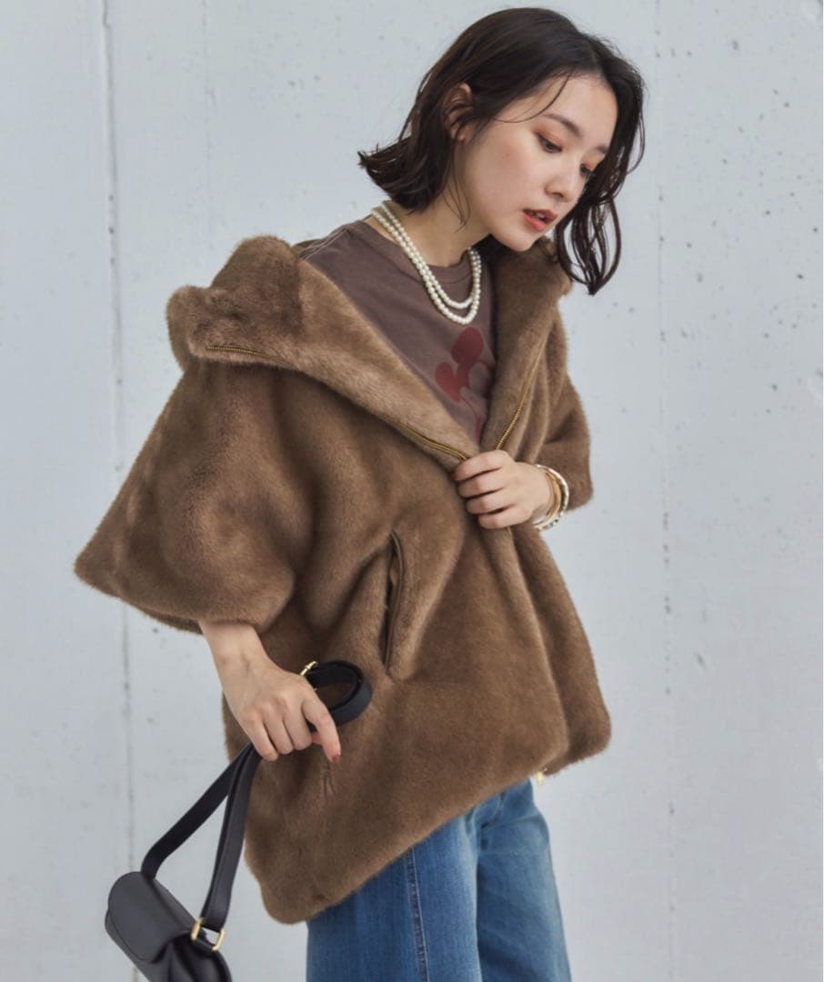 完売　新品未使用ドゥアルシーヴ DOUX ARCHIVESミンクファーフーディー