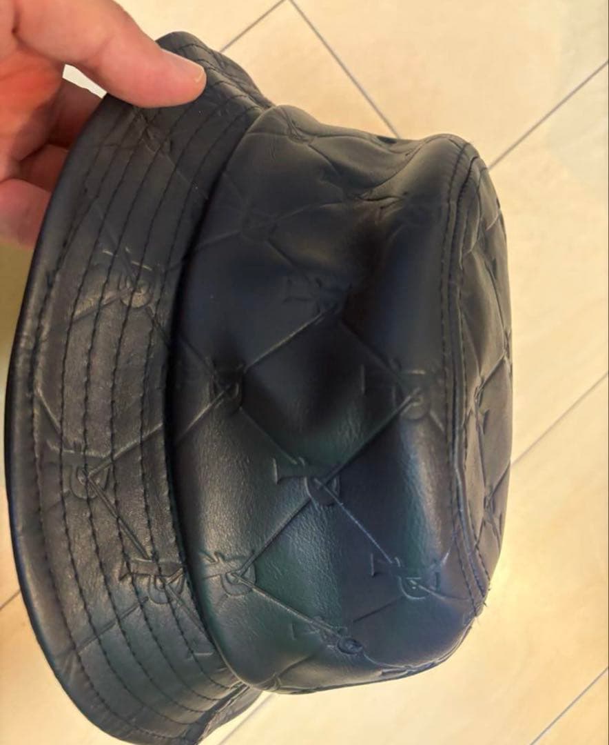 帽子 Palace PAL-M-Gram Leather Bucket Hat