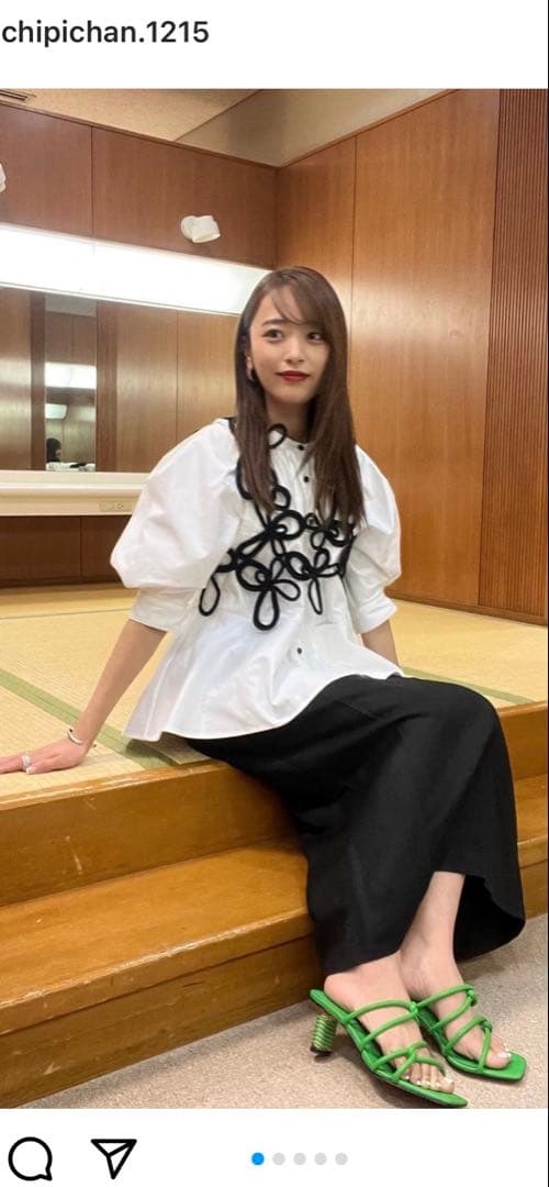 新品タグ付き　近藤千尋ちゃん着用　RUMCHE ブラックビスチェ サイズF