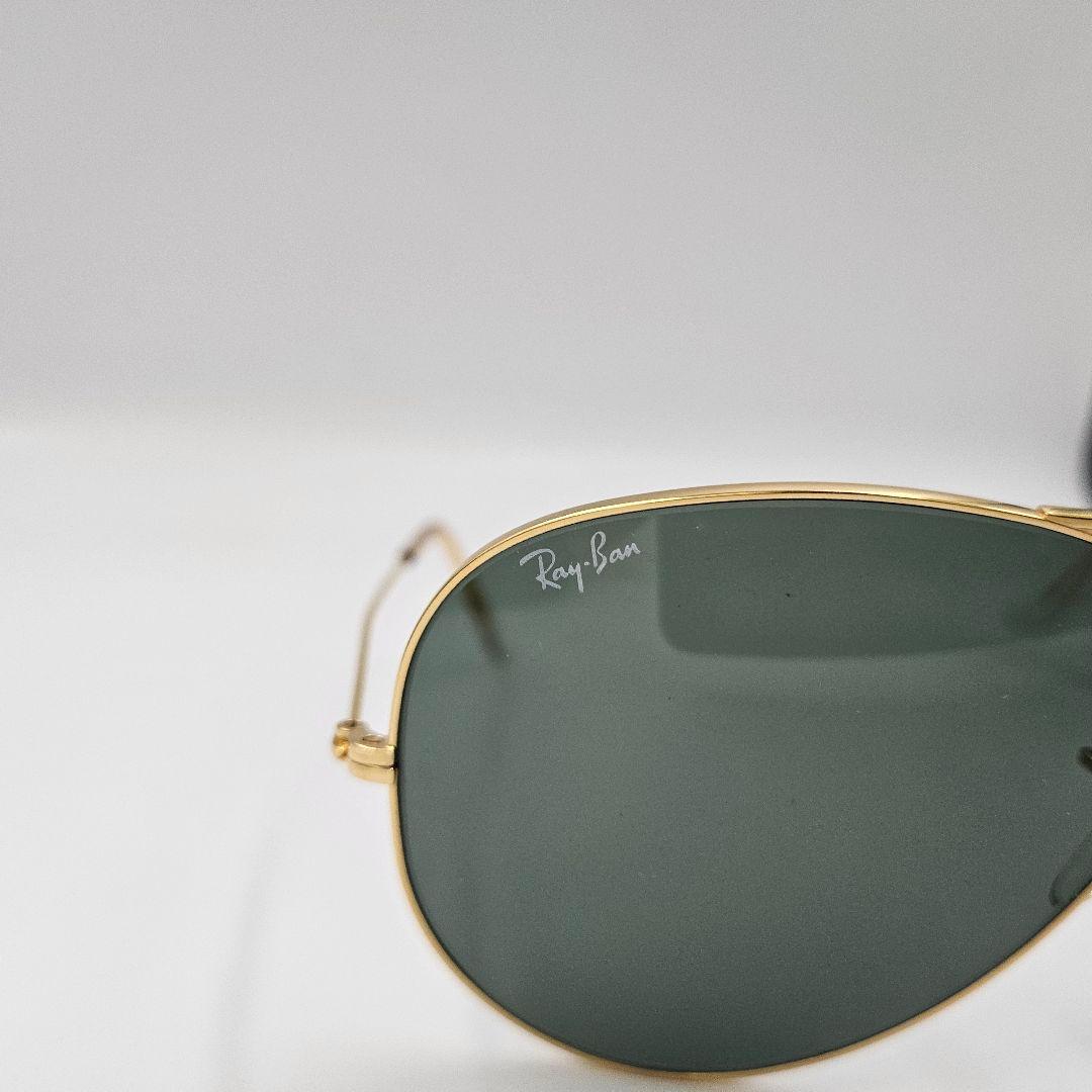 美品　Ray-Ban　レイバン　アビエーターゴールドメタルツーブリッジ