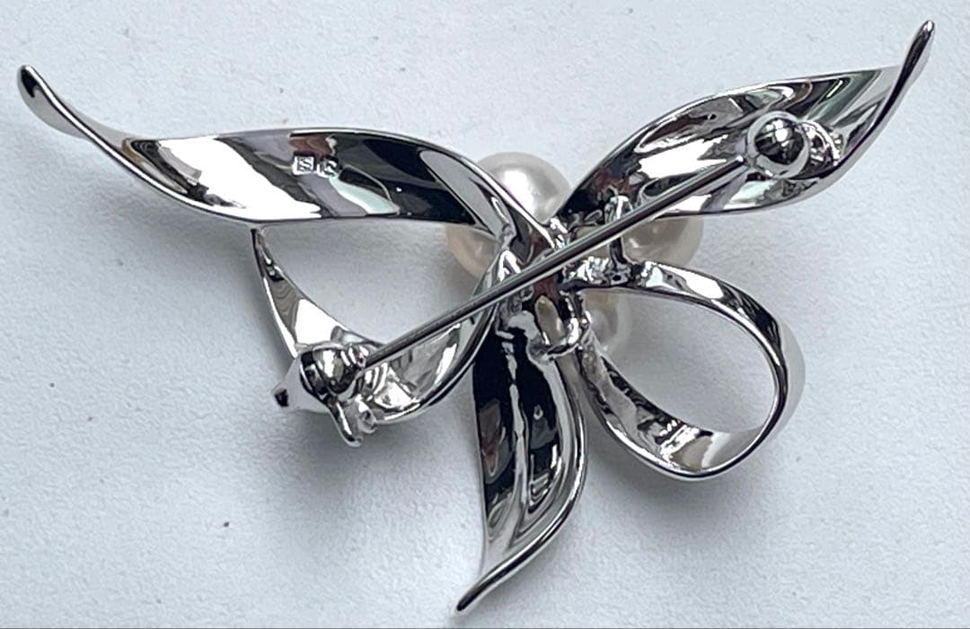 Namii  MIKIMOTO ミキモト アコヤ真珠ブローチ シルバー