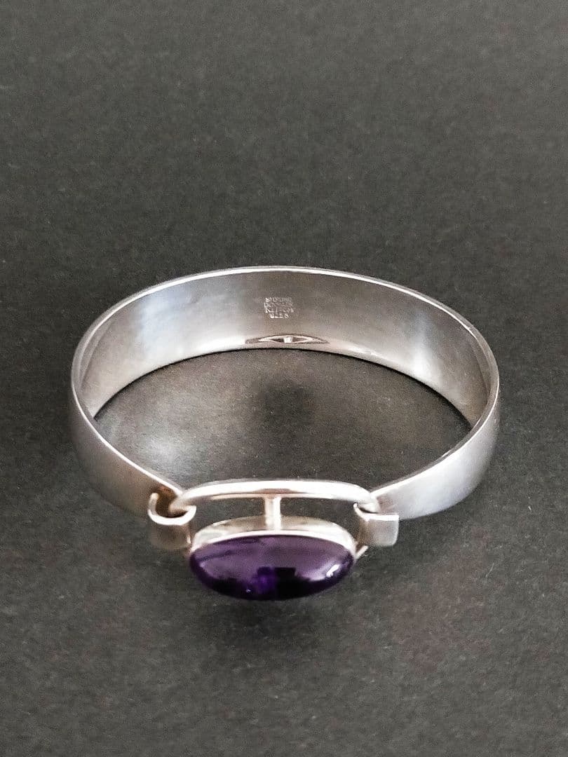 北欧ヴィンテージ N.E FROM フロム アメジストのバングル