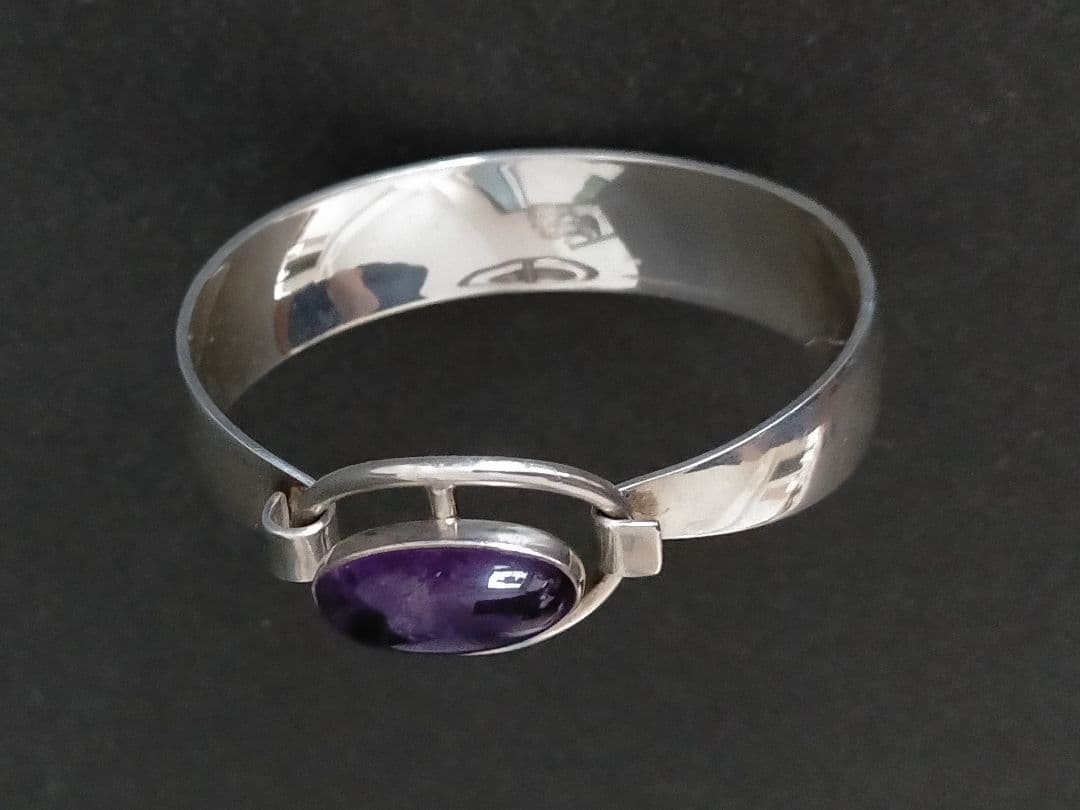 北欧ヴィンテージ N.E FROM フロム アメジストのバングル