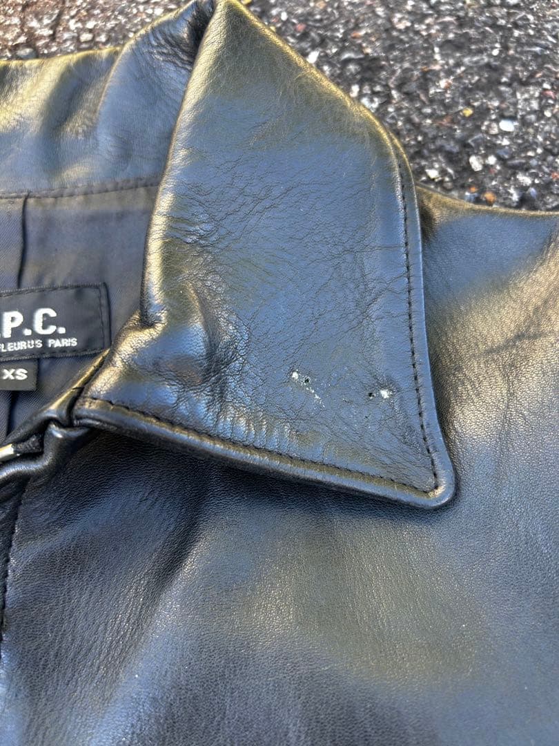 a.p.c アーペーセー　レザージャケット　ライダース　フランス製
