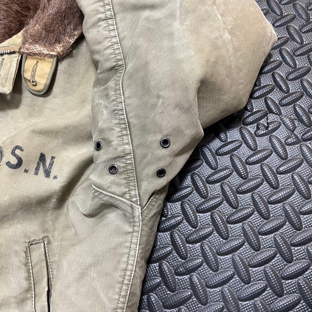 h*o様 【実物/希少】40s U.S.NAVY N-1 デッキジャケット 前期