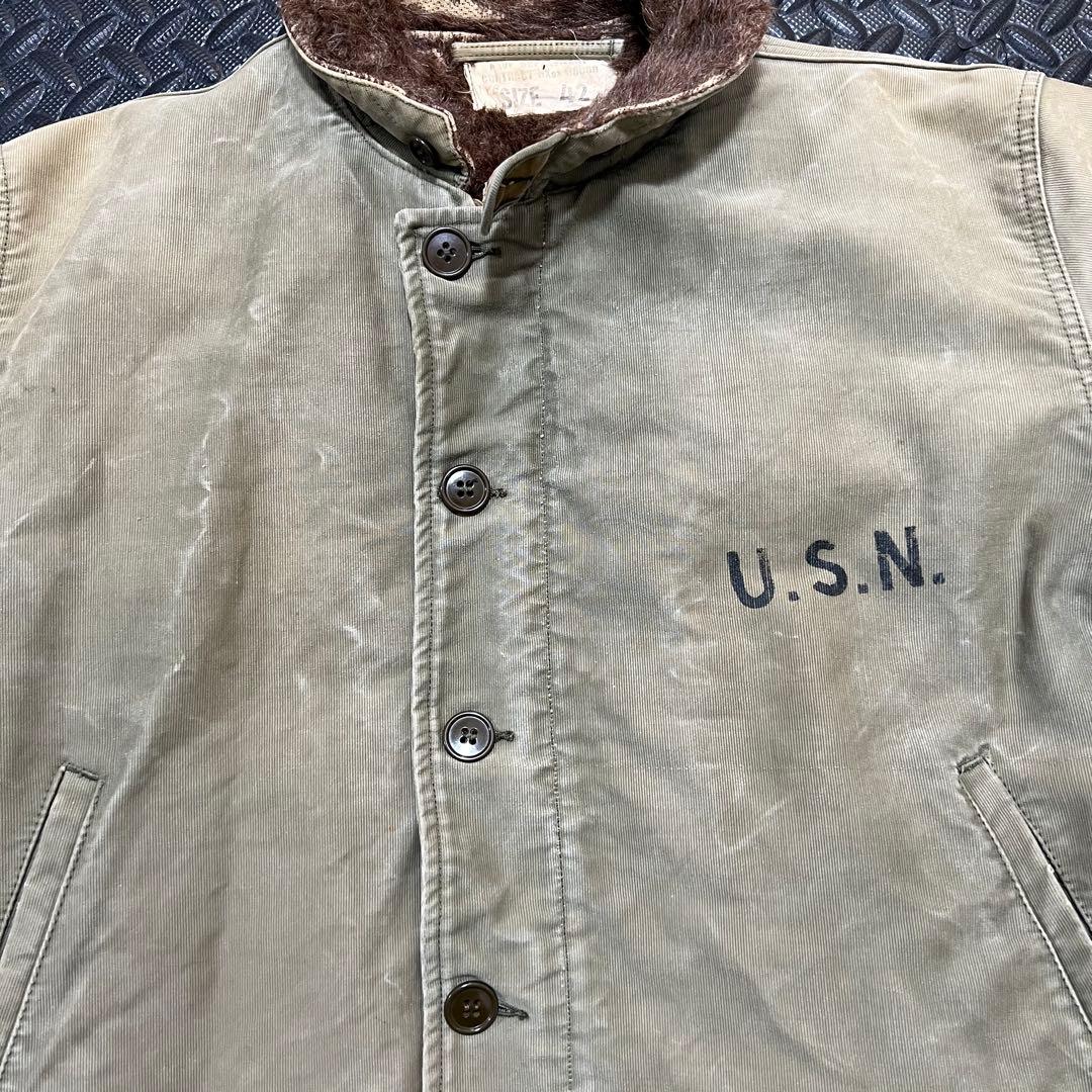 h*o様 【実物/希少】40s U.S.NAVY N-1 デッキジャケット 前期