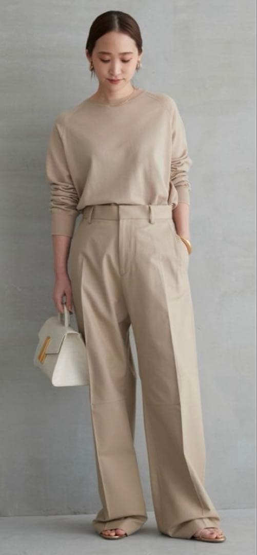 Deuxieme Classe TUCK CHINO ワイドパンツ