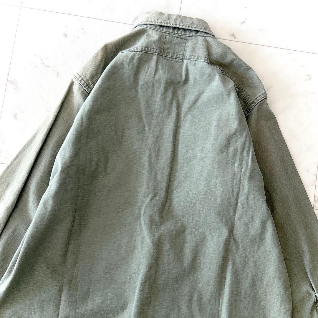 美品 マディソンブルー ハンプトンシャツ カーキ グリーン サイズ00